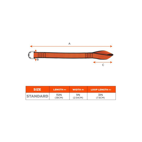 Ergodyne SQUIDS 3174 Anchor Choke Strap for Tool Tethering - 12kg