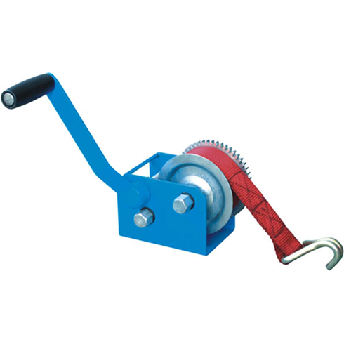 Hand Winch 2500LB C/W 6mtr Webbing & Hook