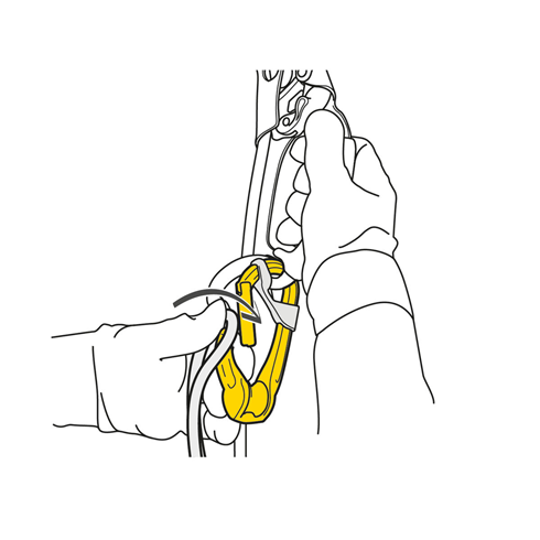 PETZL P74TL Rollclip Triact Lock Pulley Carabiner