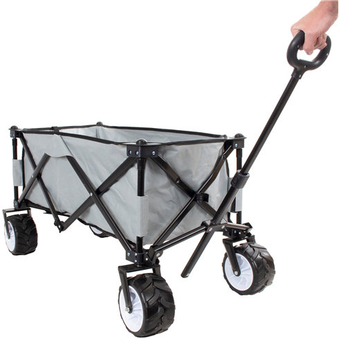 Multi-Purpose Folding Camping Trolley Cart with Big Boy Wheels