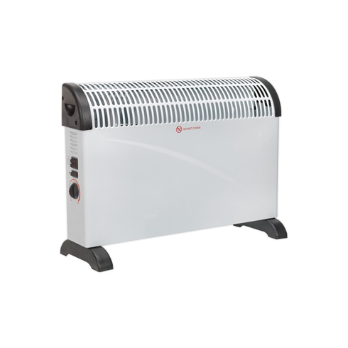 Sealey CD2005T Convector Heater 2000W 3 Heat Settings Thermostat Turbo Fan