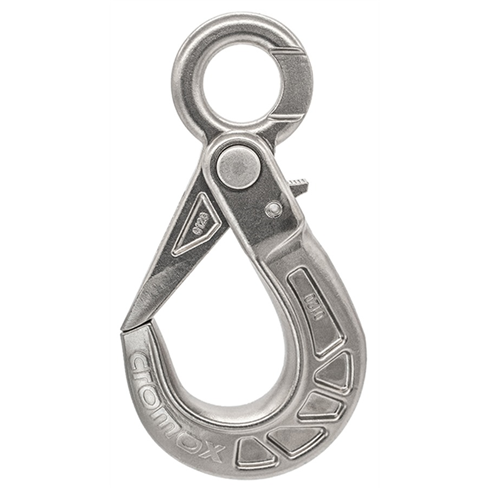 Cromox 10mm Grade 60 Stainless Steel Self Locking Eye Hook WLL:2.45tonne