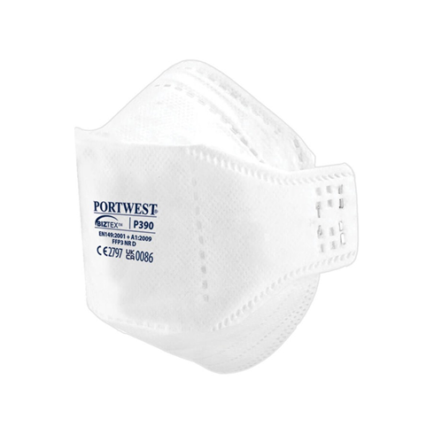 Portwest P390 EAGLE FFP3 Dolomite Fold Flat Respirator (Pk20)