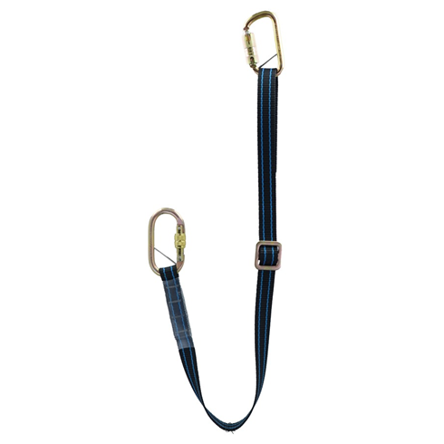 Safehold 2mtr Adjustable Restraint Lanyard with Captive Pin Double Lock Karabiners