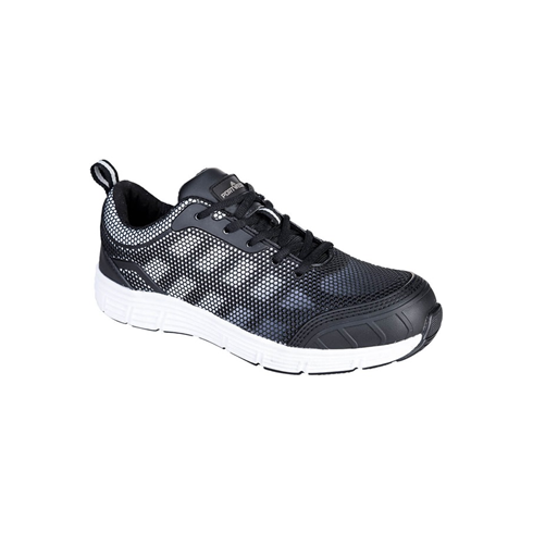 Portwest FT15 Black/Blue Steel Textile Trainer S1P FO SR