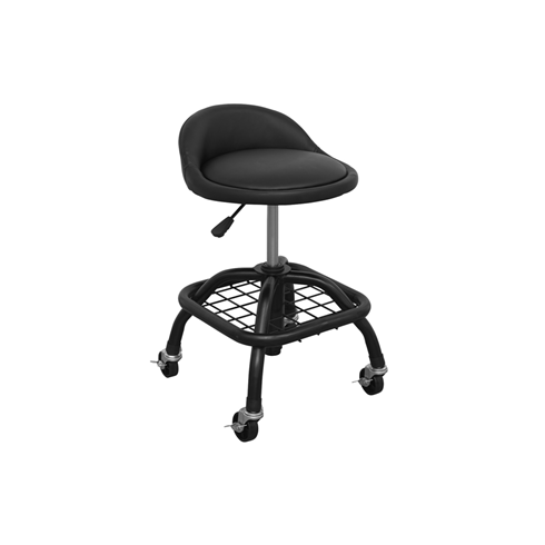 Sealey SCR02B Pneumatic Creeper Stool with Adjustable Height Swivel Seat & Back Rest