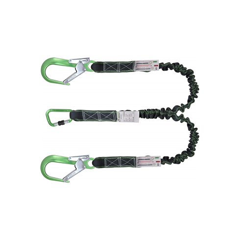 Kratos Safety FA30100020 140kg 2mtr Twin Expandable Shock Absorbing Lanyard