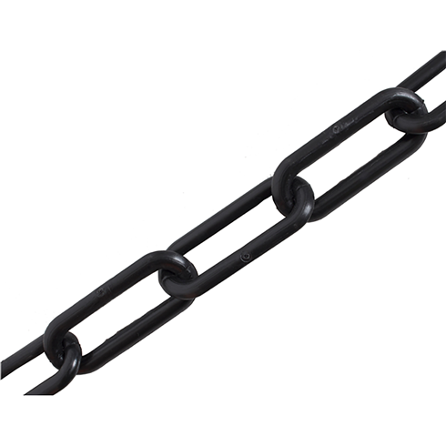 10mm BLACK Plastic Link Chain x 20mtr Reel