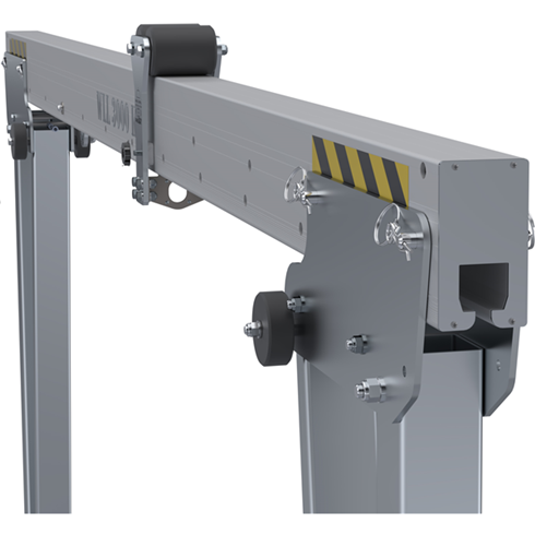 2500kg Aluminium Gantry, 5mtr beam, 1600-2200mm