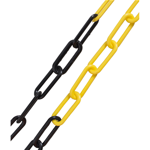 10mm YELLOW & BLACK Plastic Link Chain