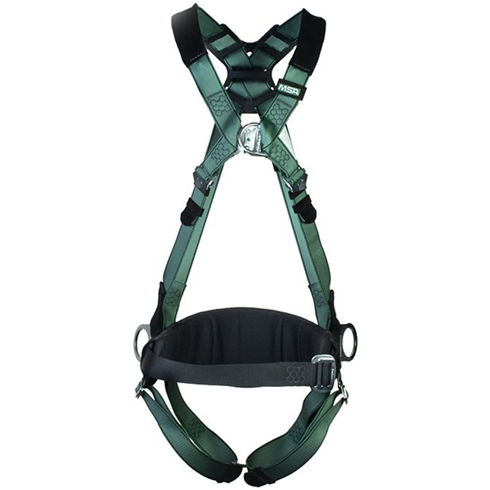 MSA V-FORM Multi-purpose Full Body Harness Qwik-Fit Leg Buckles