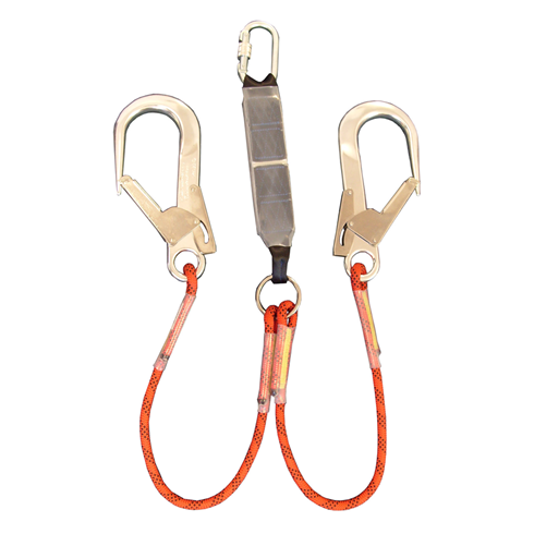 Abtech Safety ABTRL1.25SH 1.25mtr Rope Twin Fall Arrest Lanyard