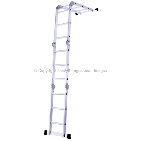 3.58mtr Aluminium Multipurpose Ladder 4 x 3 rungs