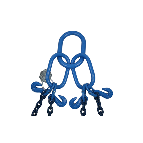 40 tonne Grade 100 4Leg Chainsling c/w Safety Hooks