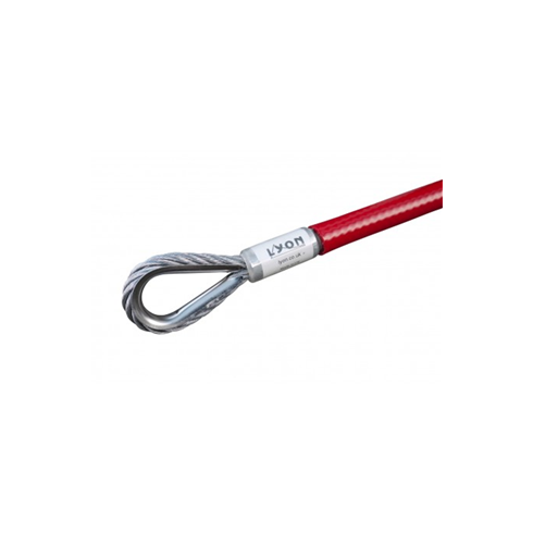 7mm Galvanised Steel Wire Anchor Strop - Red