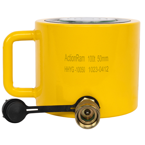 ActionRam 100tonne, 50mm Stroke Hydraulic Low Height Shorty Cylinder