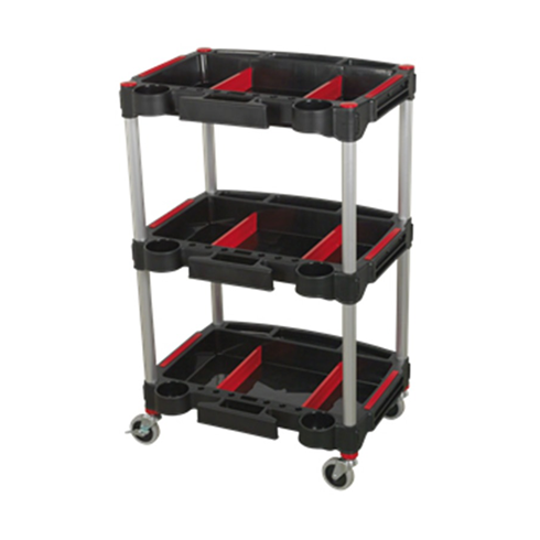 Sealey CX313 Workshop Trolley 3-Level Composite with Parts Storage