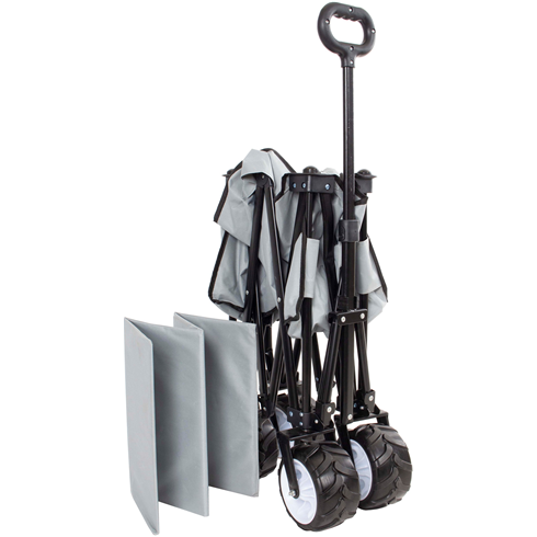 Multi-Purpose Folding Camping Trolley Cart with Big Boy Wheels