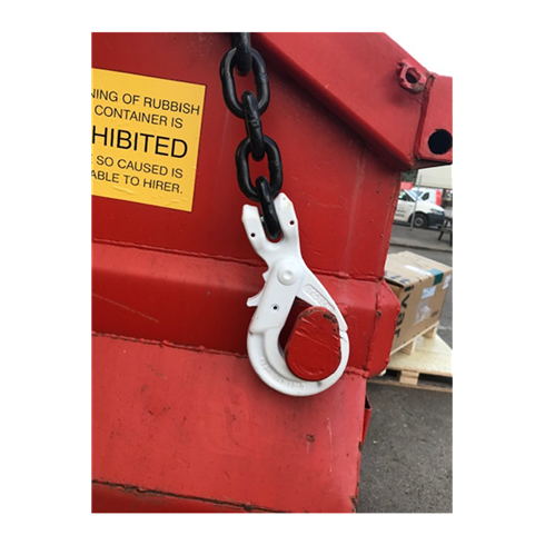 Green Pin Skip Chain Clevis Self Locking Hook