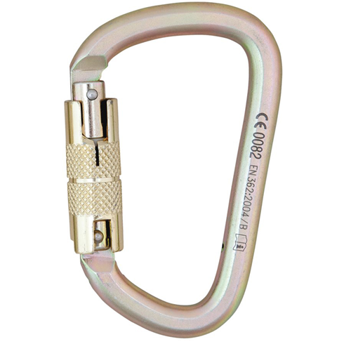 AZ017DT Triple Lock Steel Karabiner