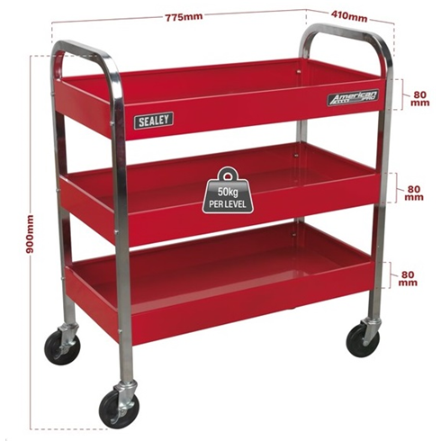 Sealey CX103 3-Level Heavy Duty Trolley