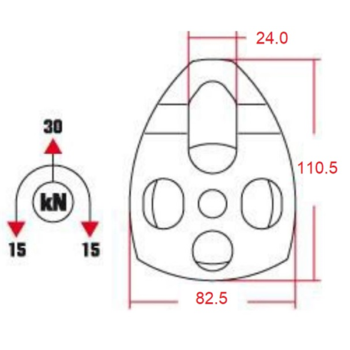 KONG Extra Roll Rope Pulley