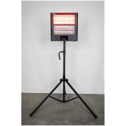 Sealey IR28CT Infrared Quartz Heater with Tripod Stand 230V 1.4/2.8kW