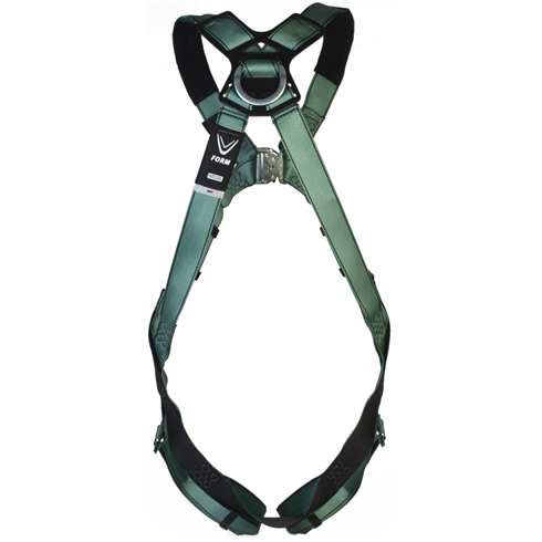 MSA V-FORM 2-point Full Body Safety Harness Qwik-Fit Leg Buckles