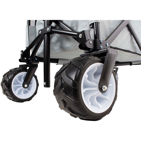 Multi-Purpose Folding Camping Trolley Cart with Big Boy Wheels
