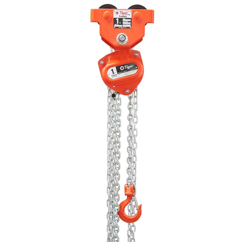 Tiger CCBTPS 3tonne Combined Single Fall Chainblock & Push Trolley 111-153mm