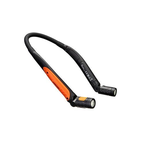 Portwest PA73 USB Rechargeable LED Neck Light Black/Orange