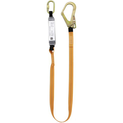 LifeGear 1.75mtr Energy Absorbing Lanyard with Scaffold Hook