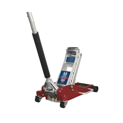 Sealey RJA2500 2.5tonne Aluminium Low Profile Trolley Jack with Rocket Lift