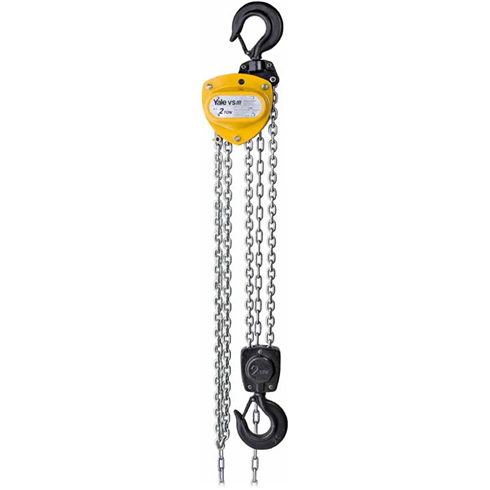 Yale 3000kg VSIII Double Fall Manual Chainblock 3mtr to 15mtr