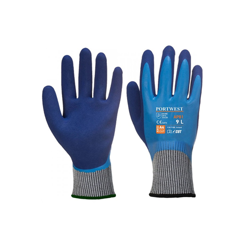 Portwest AP81 Liquid Pro Waterproof Cut Resistant Glove Blue (10pk)