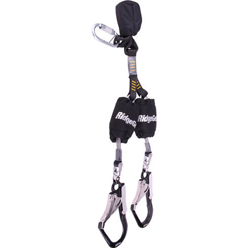 Ridgegear RGL28 Chaser Twin Leg Self Retracting Lanyard