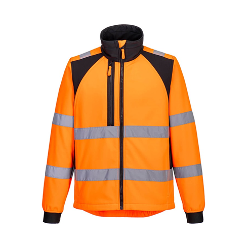 Portwest CD875 - WX2 Eco Hi-Vis Softshell (2L) Orange/Black