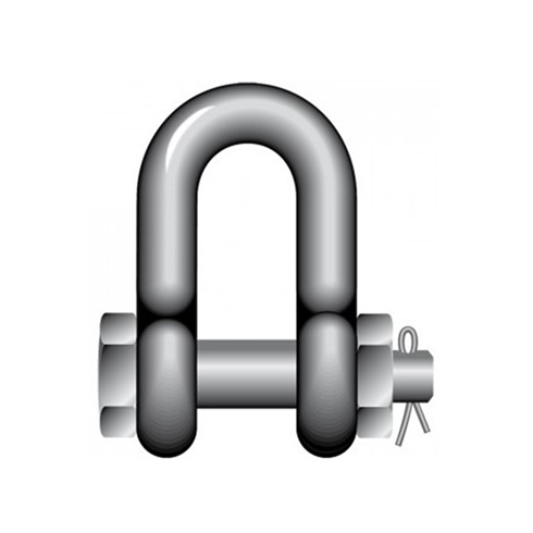 High Tensile 3300kg Stainless Steel Dee Shackle with Safety Bolt