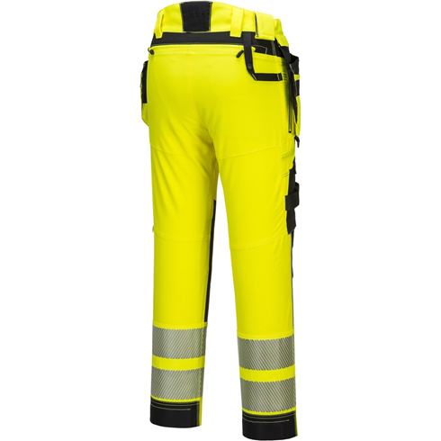 Portwest DX442 Hi-vis Detachable Holster Pocket Trousers Yellow/Black