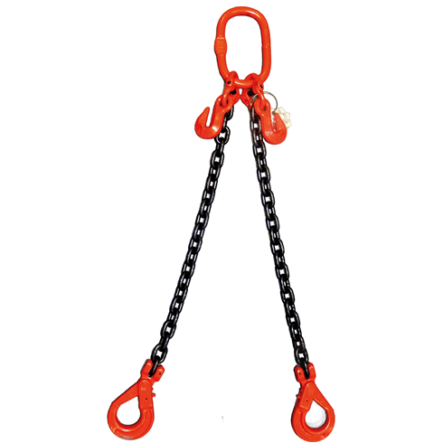 2.8 tonne 2Leg Chainsling, Adjustable and c/w Safety Hooks