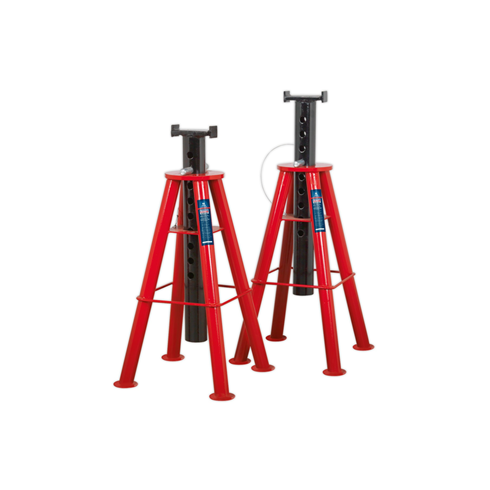 Sealey AS10H High Level Axle Stands (Pair) 10tonne Capacity per stand