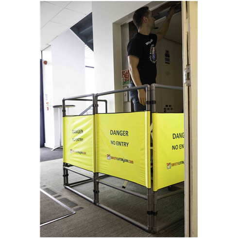 Hi-Viz Safety Barrier with 4 panels