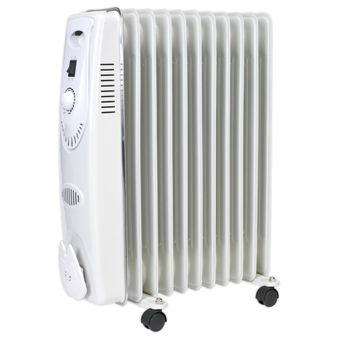 Sealey RD2500 Oil Filled Radiator 1500W/230V 11-Element