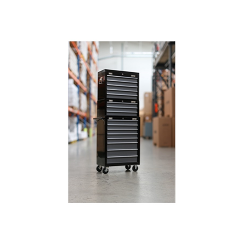 Sealey AP35STACK Tool Chest Combination 16 Drawer with Ball-Bearing Slides - Black/Grey