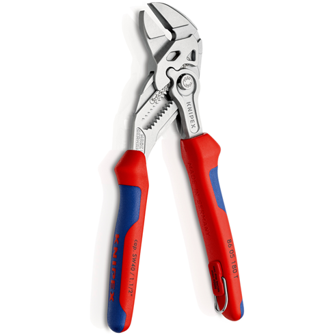KNIPEX 8605180T 180mm Pliers Wrench with Tether Attachment Point