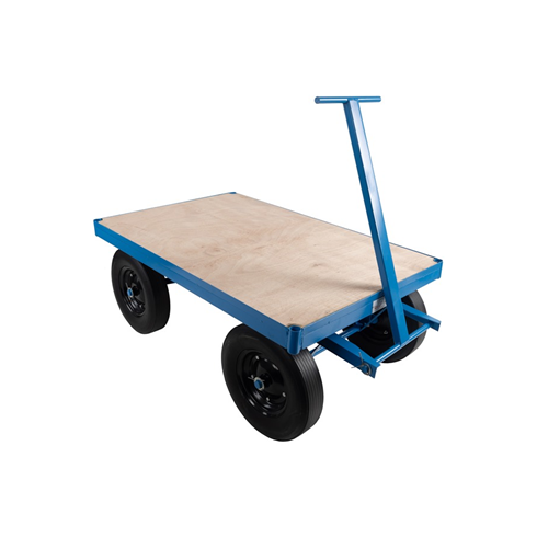 1tonne Heavy Duty Site Trolley c/w Solid Wheels and Removable Mesh Sides