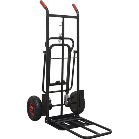 Sealey CST989HD 300kg Heavy Duty 3-in-1 Sack Truck with PU Tyres