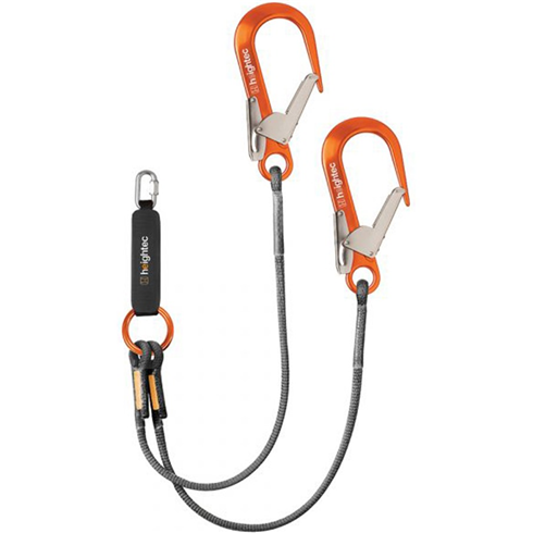 Heightec L2M ELITE Twin Lanyard - Oval c/w Scaffold Hooks