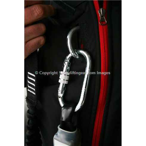 Jacket Safety Harness, Wind Breaker/Water Proof Black