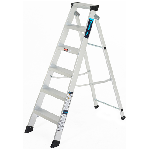 Heavy-Duty EN131 Swingback Step Ladders